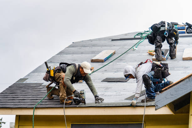 Professional Gutter Installation technician working in Bloomery, WV